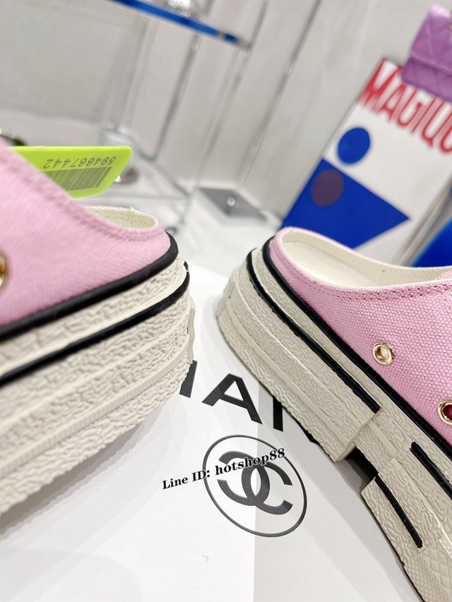 2022早春最新爆款匡威Converse x Feng Chen Wang王逢陳聯名拼接解構限量款系列半拖鞋 dx3586